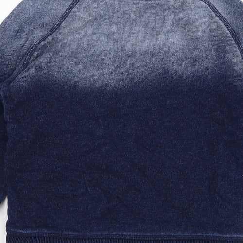 George Boys Blue  Cotton Pullover Sweatshirt Size 4-5 Years  Pullover - Sail Boat