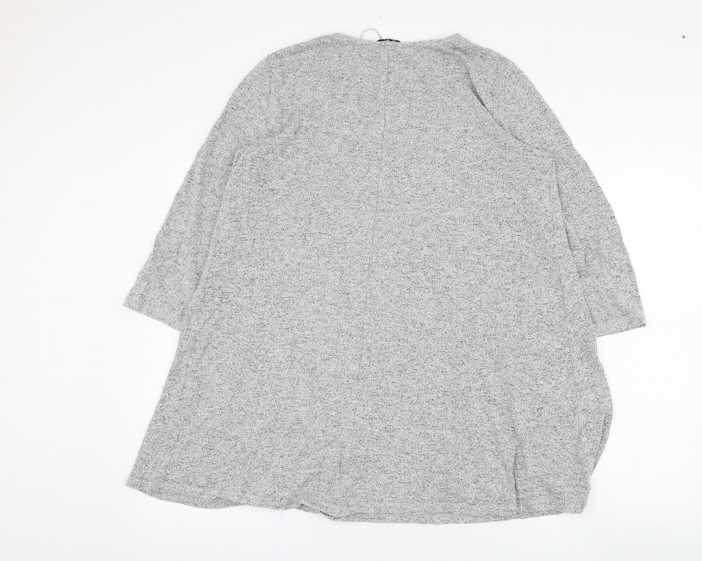 TU Womens Grey Round Neck  Viscose Pullover Jumper Size 18