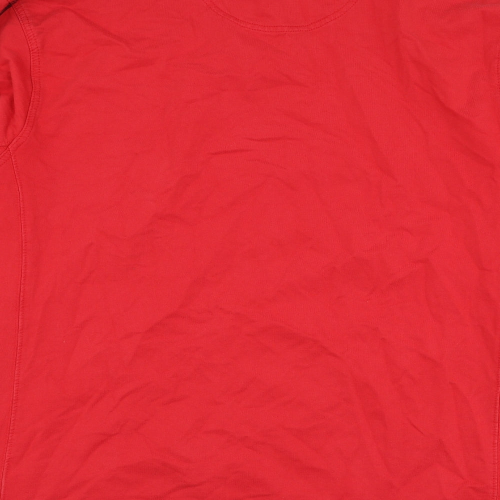 Front Row Mens Red  Cotton Pullover Sweatshirt Size XL