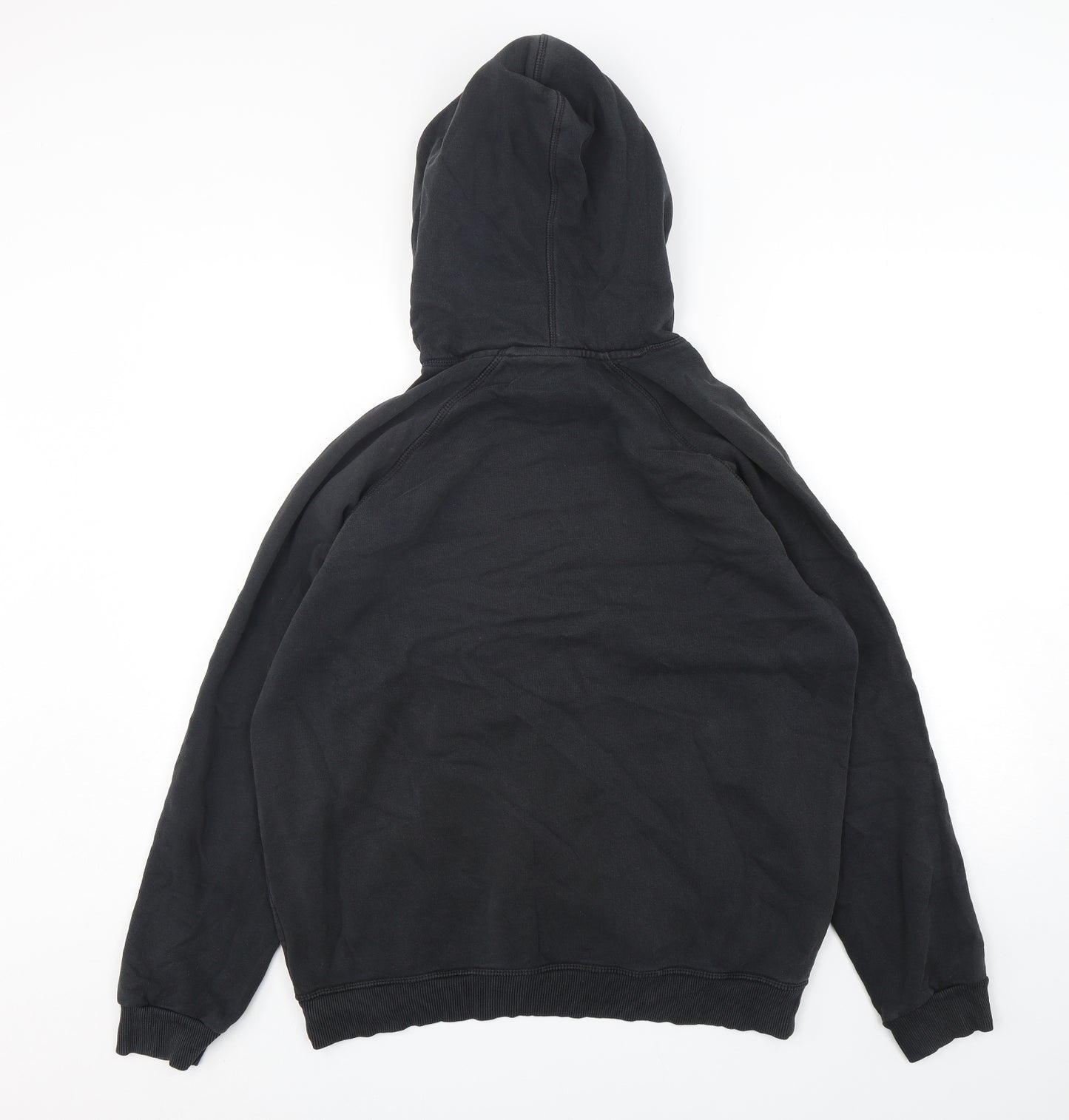 adidas Mens Black  Cotton Pullover Hoodie Size L