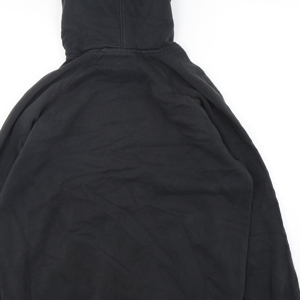 adidas Mens Black  Cotton Pullover Hoodie Size L
