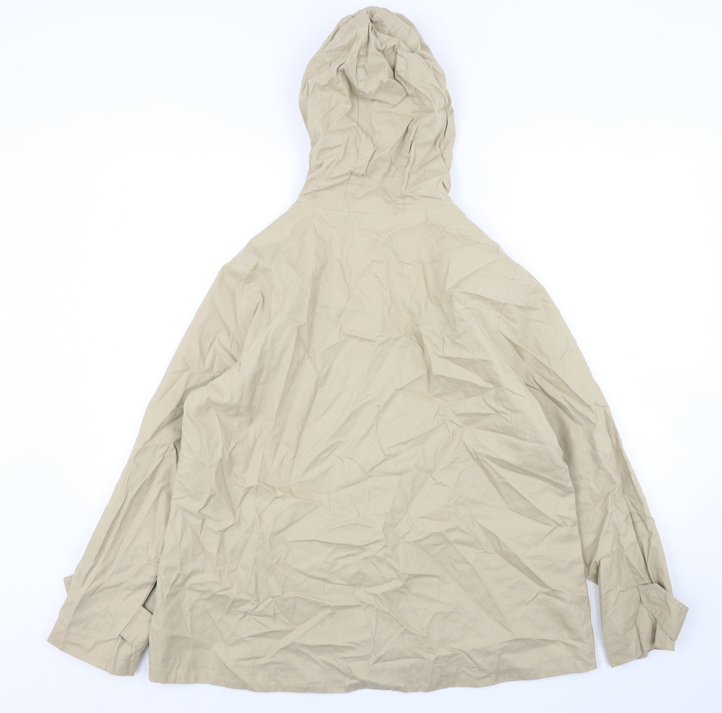 F&F Womens Beige   Overcoat Coat Size 14  Zip
