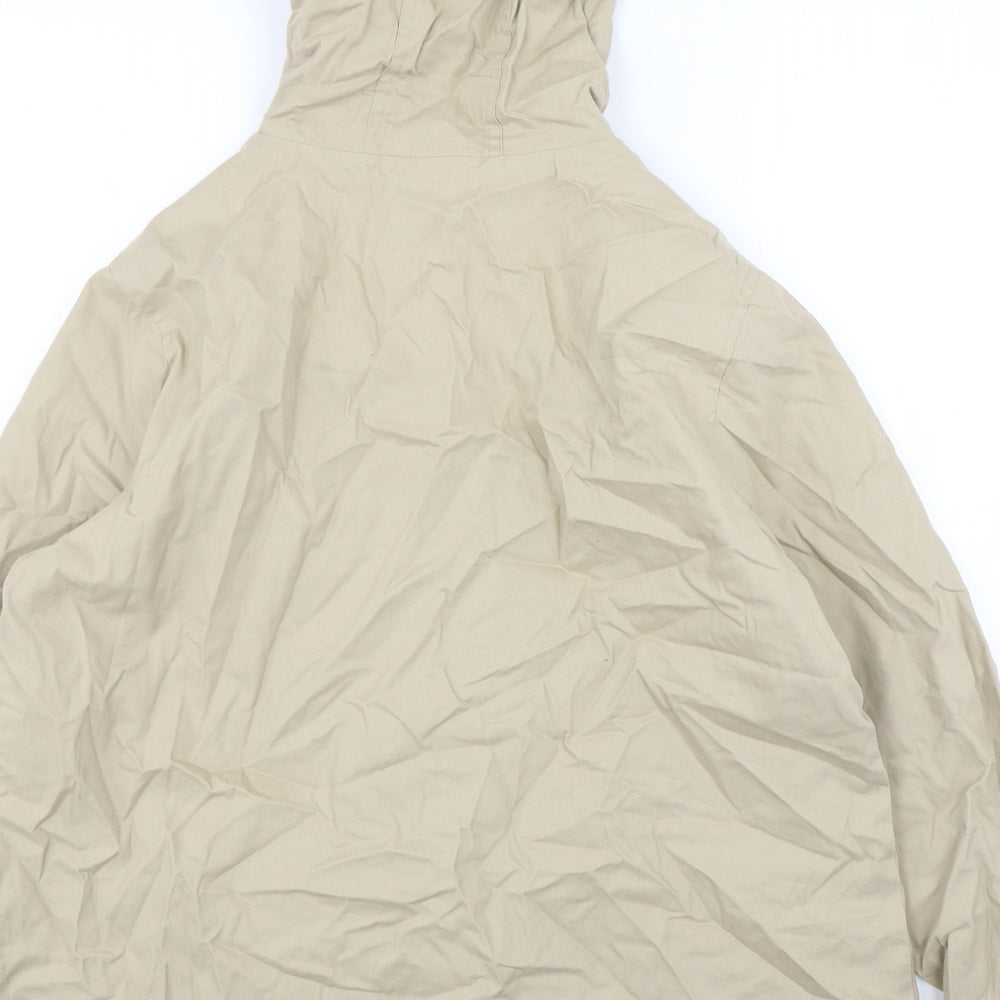 F&F Womens Beige   Overcoat Coat Size 14  Zip