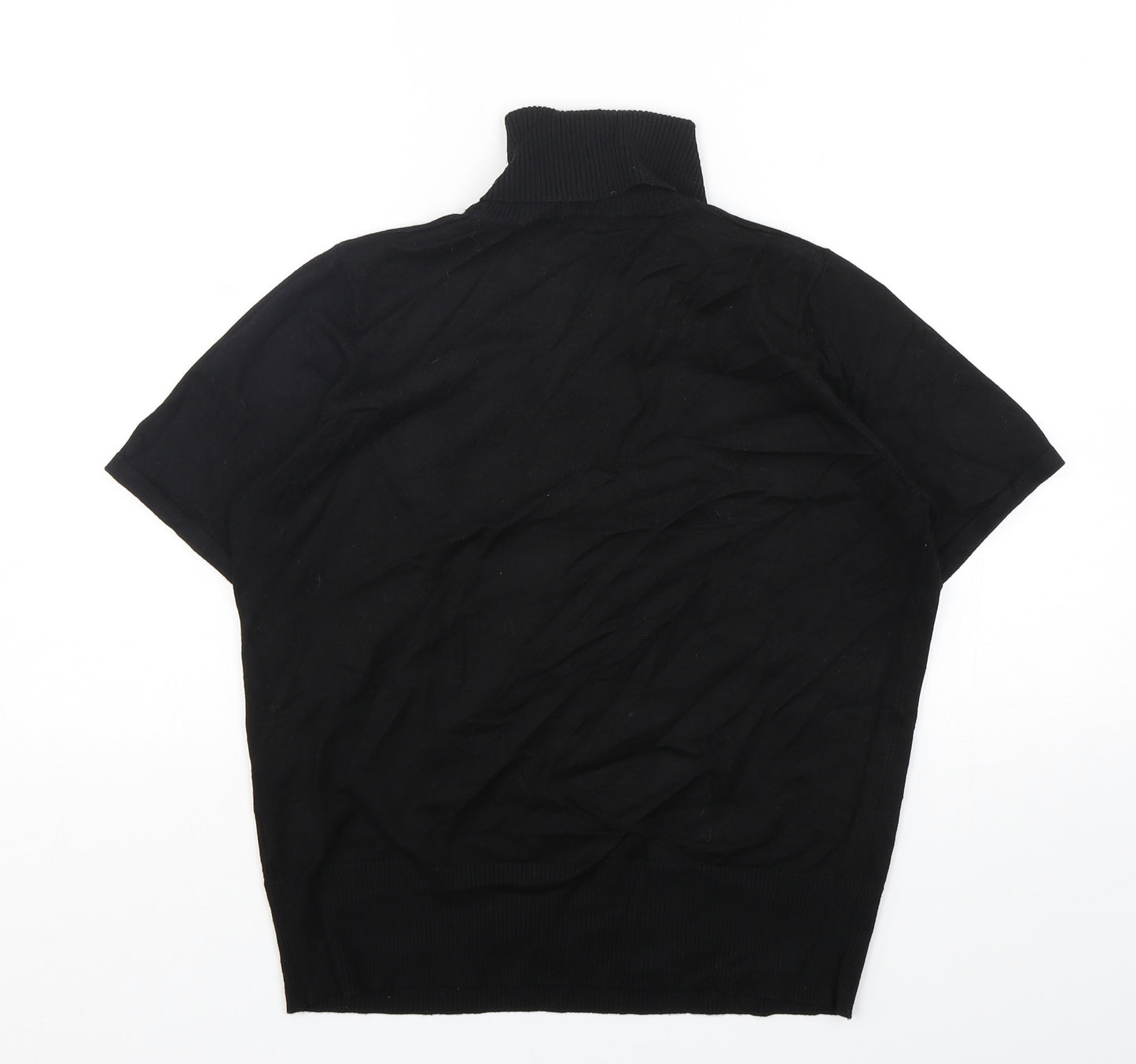 TCM Womens Black Roll Neck  Viscose Pullover Jumper Size 18