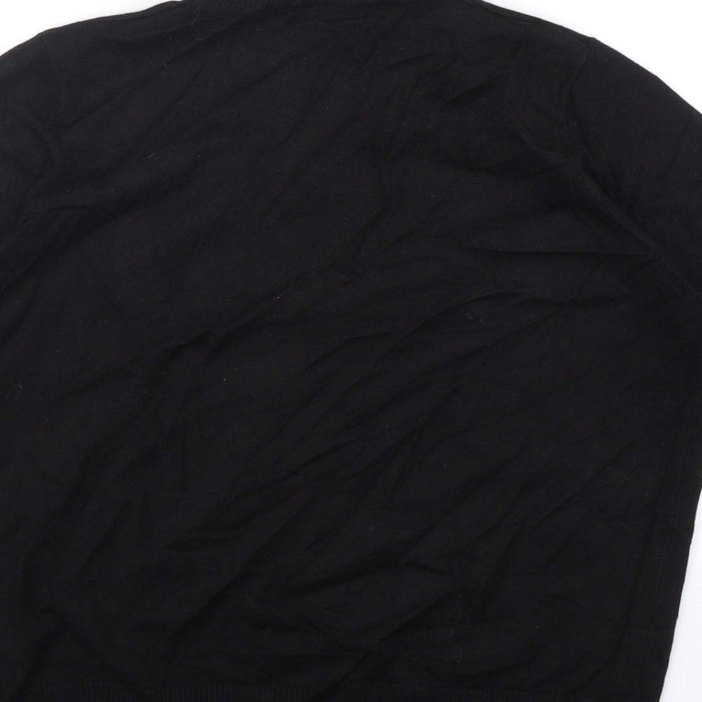 TCM Womens Black Roll Neck  Viscose Pullover Jumper Size 18
