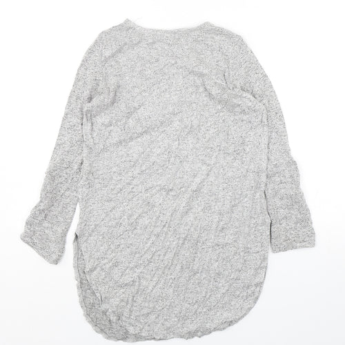 Primark Womens Grey Round Neck  Viscose Pullover Jumper Size 6