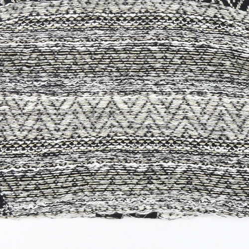 H&M Womens Multicoloured Round Neck Geometric Cotton Cardigan Jumper Size L