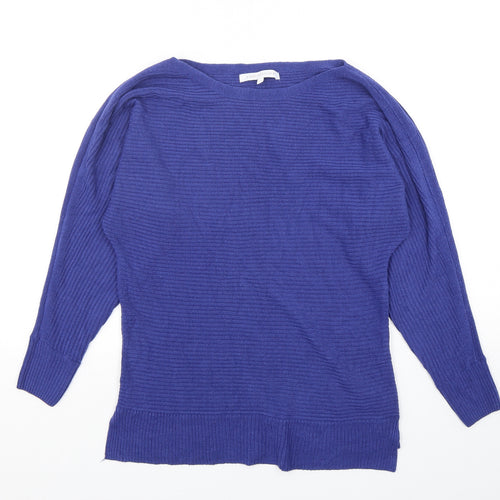 NEXT Womens Purple Scoop Neck  Acrylic Pullover Jumper Size S