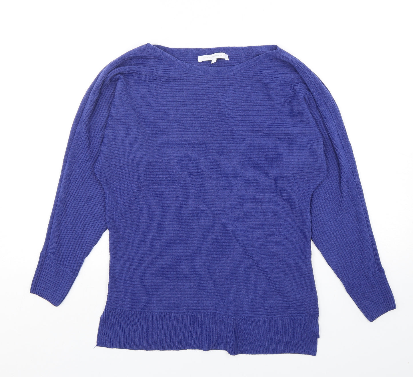 NEXT Womens Purple Scoop Neck  Acrylic Pullover Jumper Size S