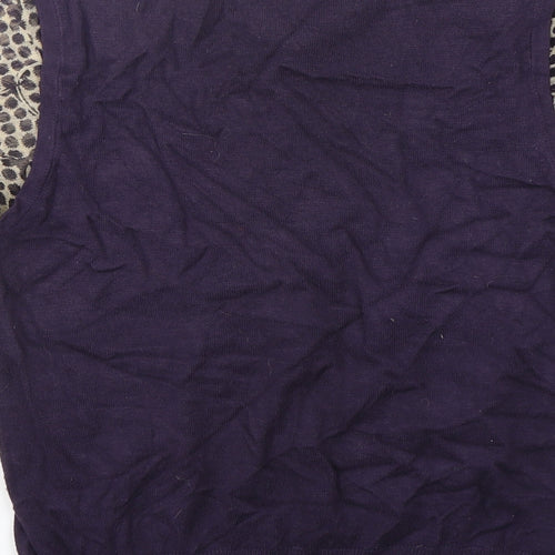 Zingara Womens Multicoloured Round Neck Animal Print Viscose Pullover Jumper Size 14