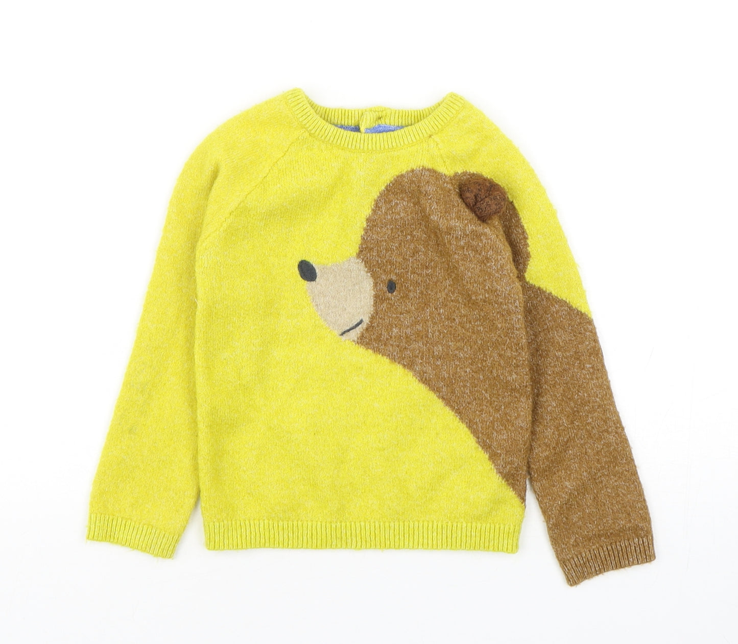 Marks and Spencer Boys Multicoloured  Acrylic Pullover Jumper Size 18-24 Months   - Bear