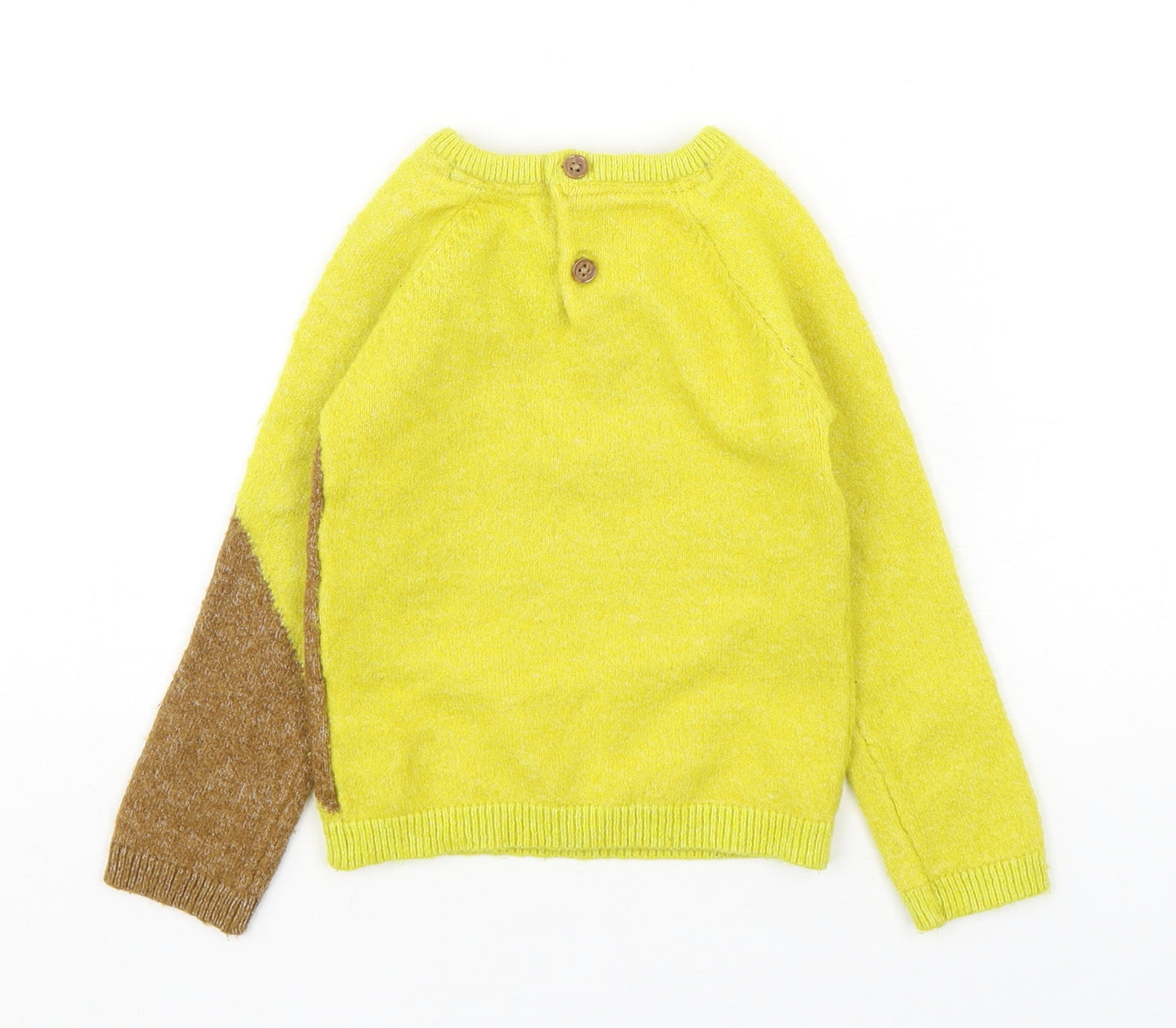 Marks and Spencer Boys Multicoloured  Acrylic Pullover Jumper Size 18-24 Months   - Bear