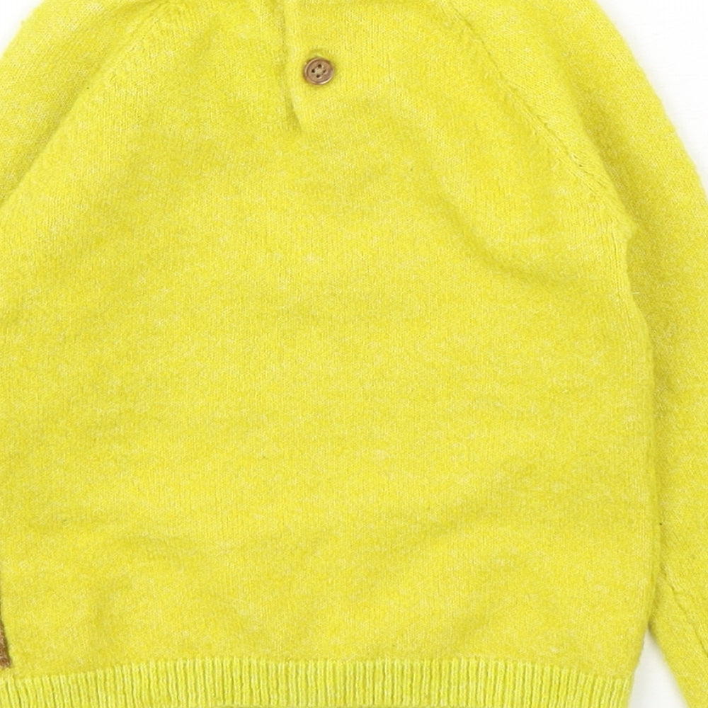 Marks and Spencer Boys Multicoloured  Acrylic Pullover Jumper Size 18-24 Months   - Bear