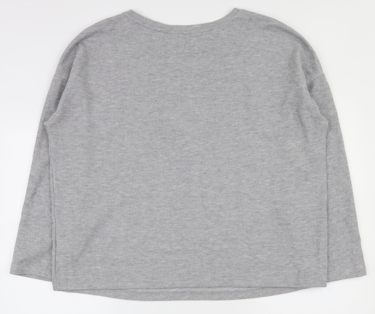F&F Womens Grey  Polyester Pullover Sweatshirt Size 10  Pullover