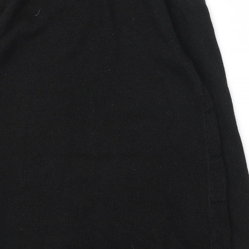 NEXT Womens Black Scoop Neck  Acrylic Pullover Jumper Size 10