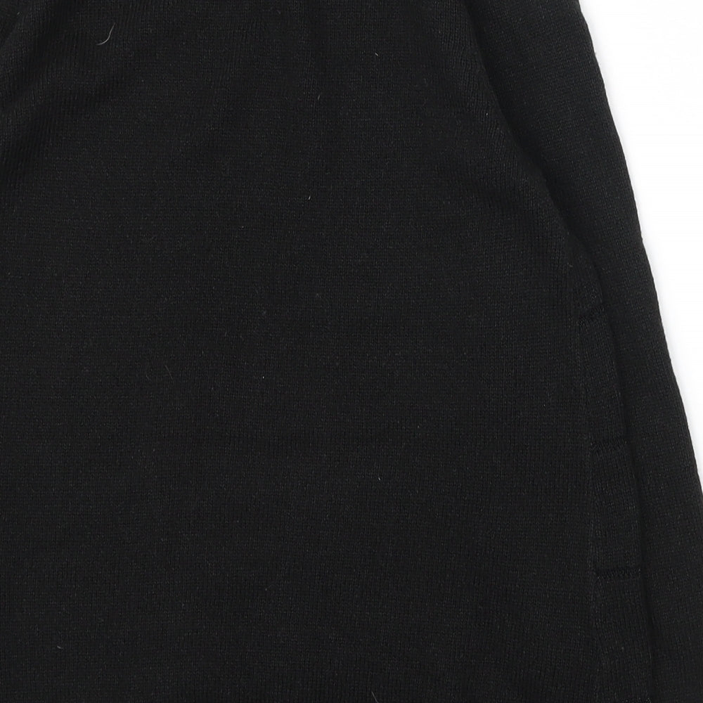 NEXT Womens Black Scoop Neck  Acrylic Pullover Jumper Size 10