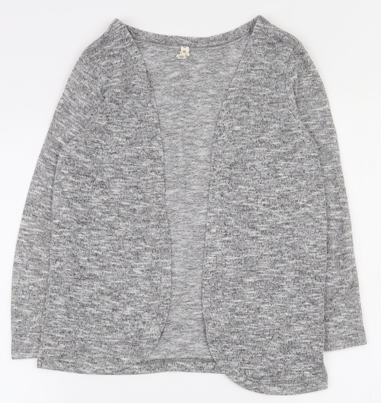 Primark Girls Grey V-Neck  Polyester Cardigan Jumper Size 7-8 Years