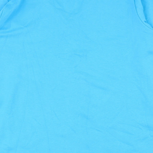 Venezia Womens Blue  Cotton Basic T-Shirt Size 22 V-Neck