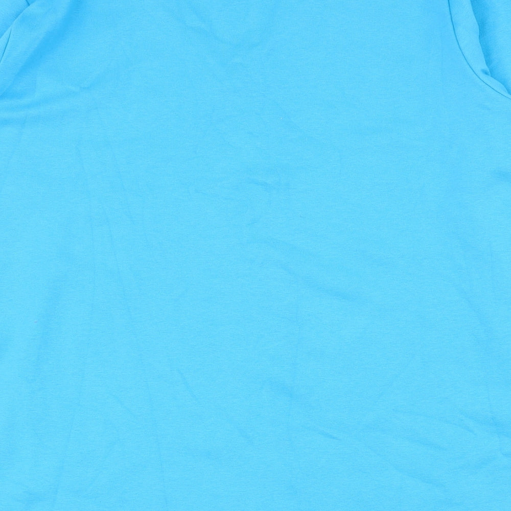 Venezia Womens Blue  Cotton Basic T-Shirt Size 22 V-Neck