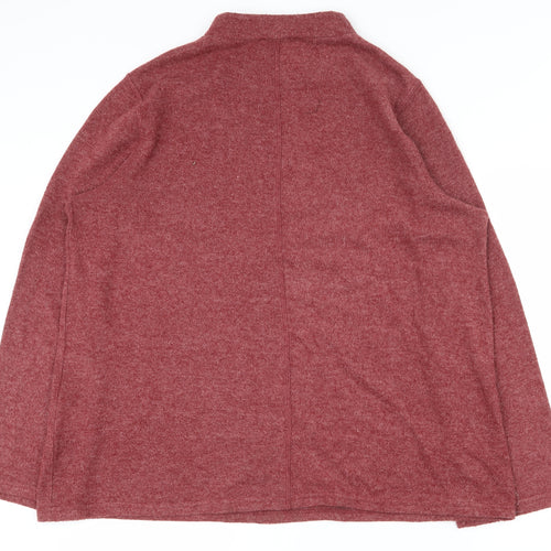 Yessica Womens Red  Polyester Pullover Sweatshirt Size L  Pullover