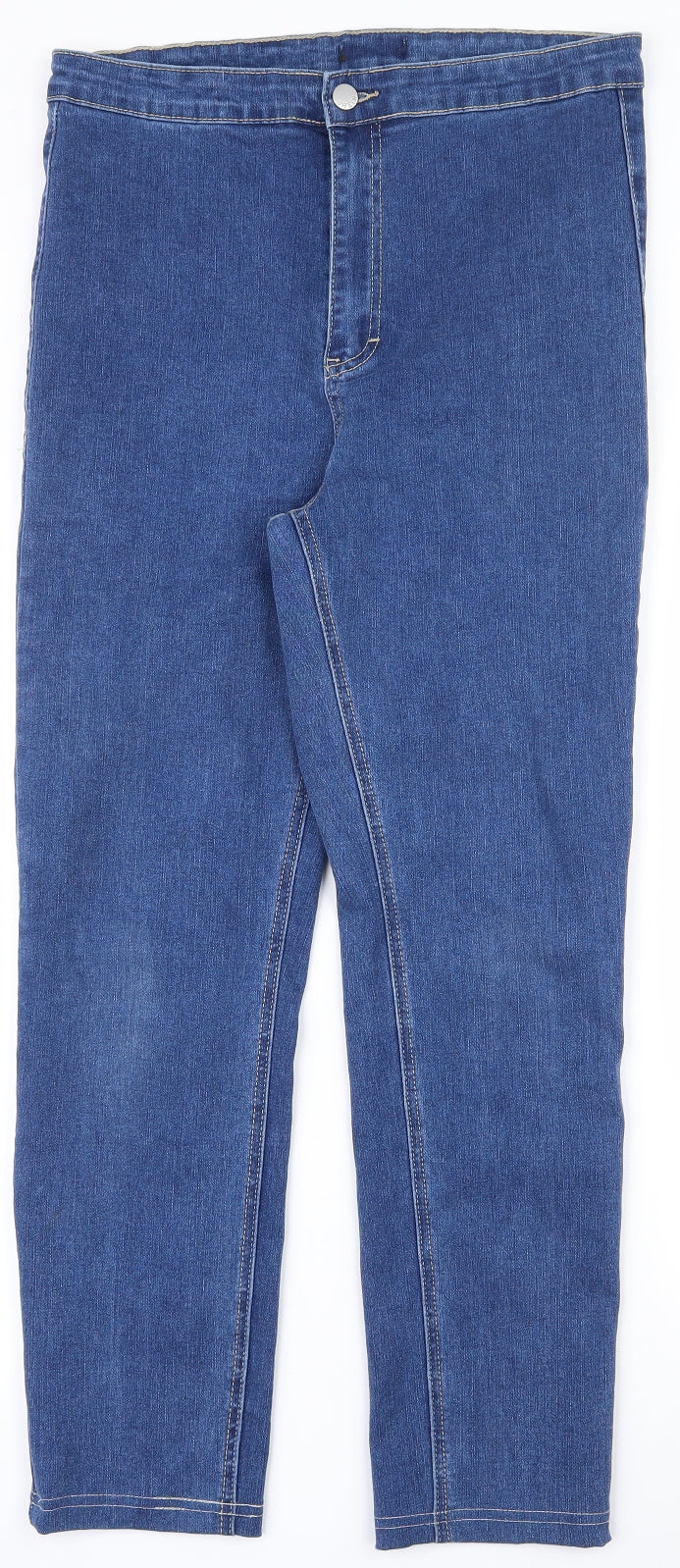 Preworn Womens Blue Cotton Skinny Jeans Size 30 in L26 in Regular Zip