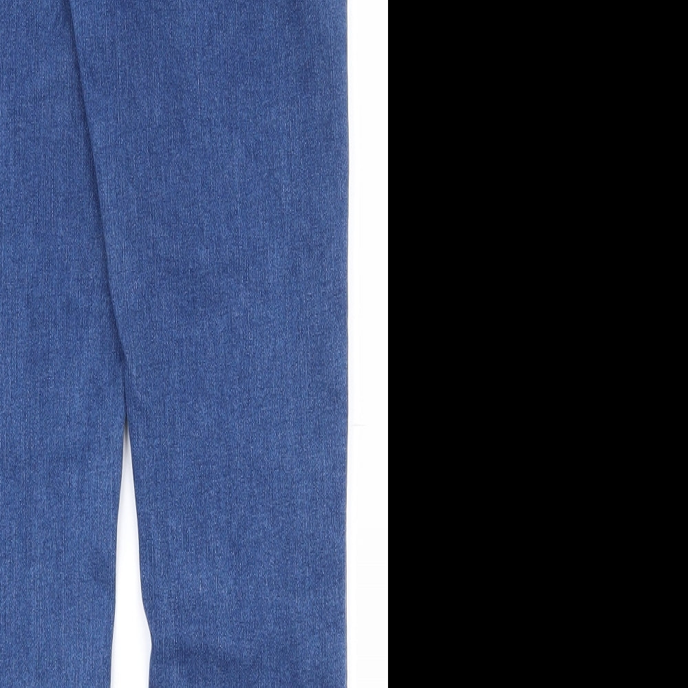 Preworn Womens Blue  Cotton Skinny Jeans Size 30 in L26 in Regular Zip