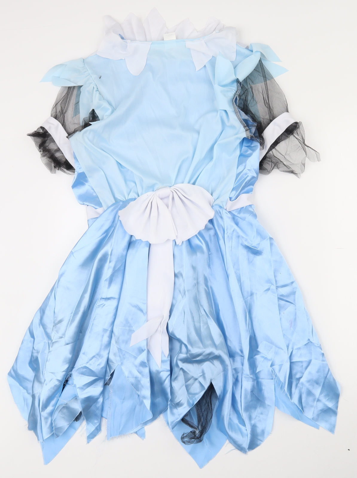 Smiffys Womens Blue  Polyester Fit & Flare  Size S  Round Neck Pullover - Zombie undead nurse fancy dress costume