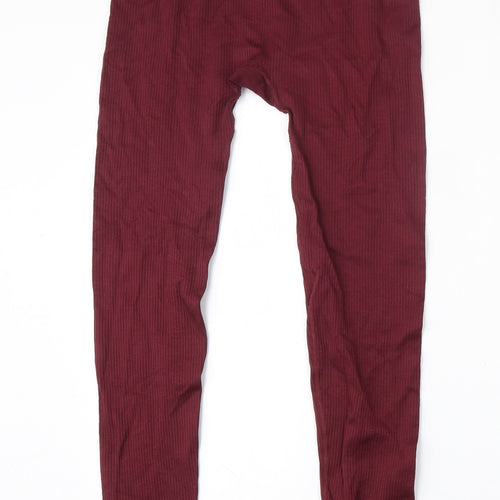 George Womens Red  Polyamide Jogger Leggings Size 16 L27 in Regular