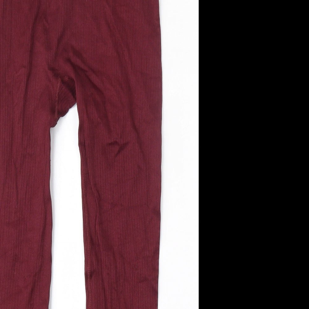 George Womens Red  Polyamide Jogger Leggings Size 16 L27 in Regular
