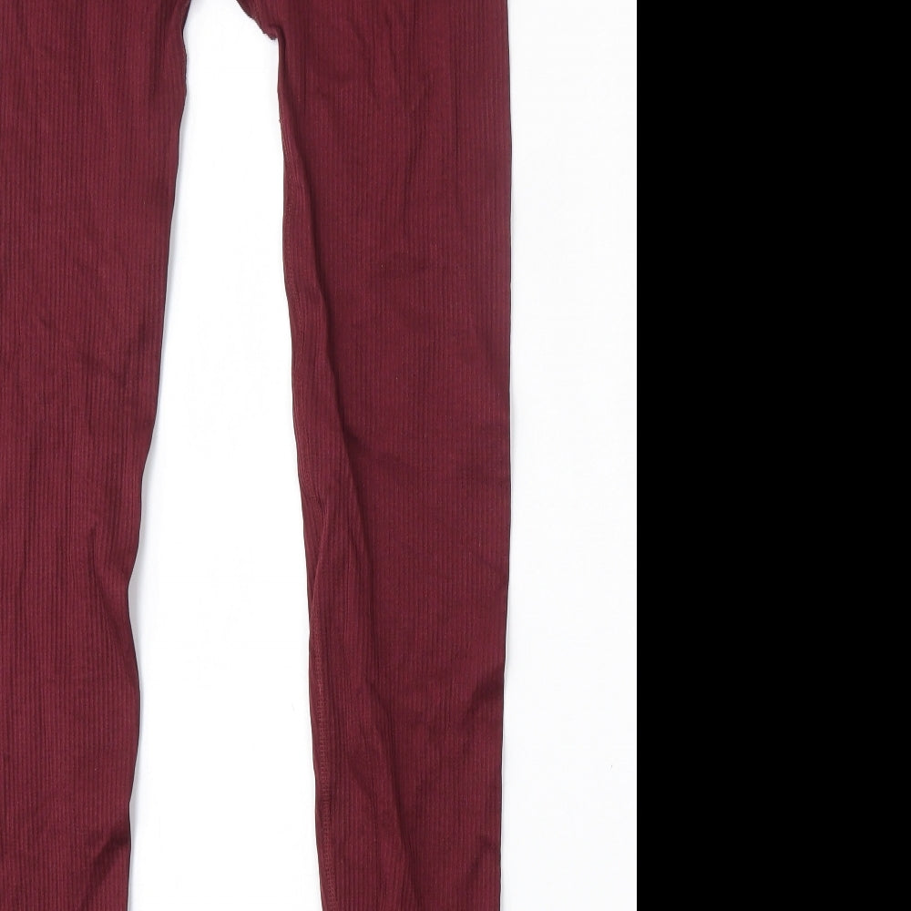 George Womens Red  Polyamide Jogger Leggings Size 16 L27 in Regular