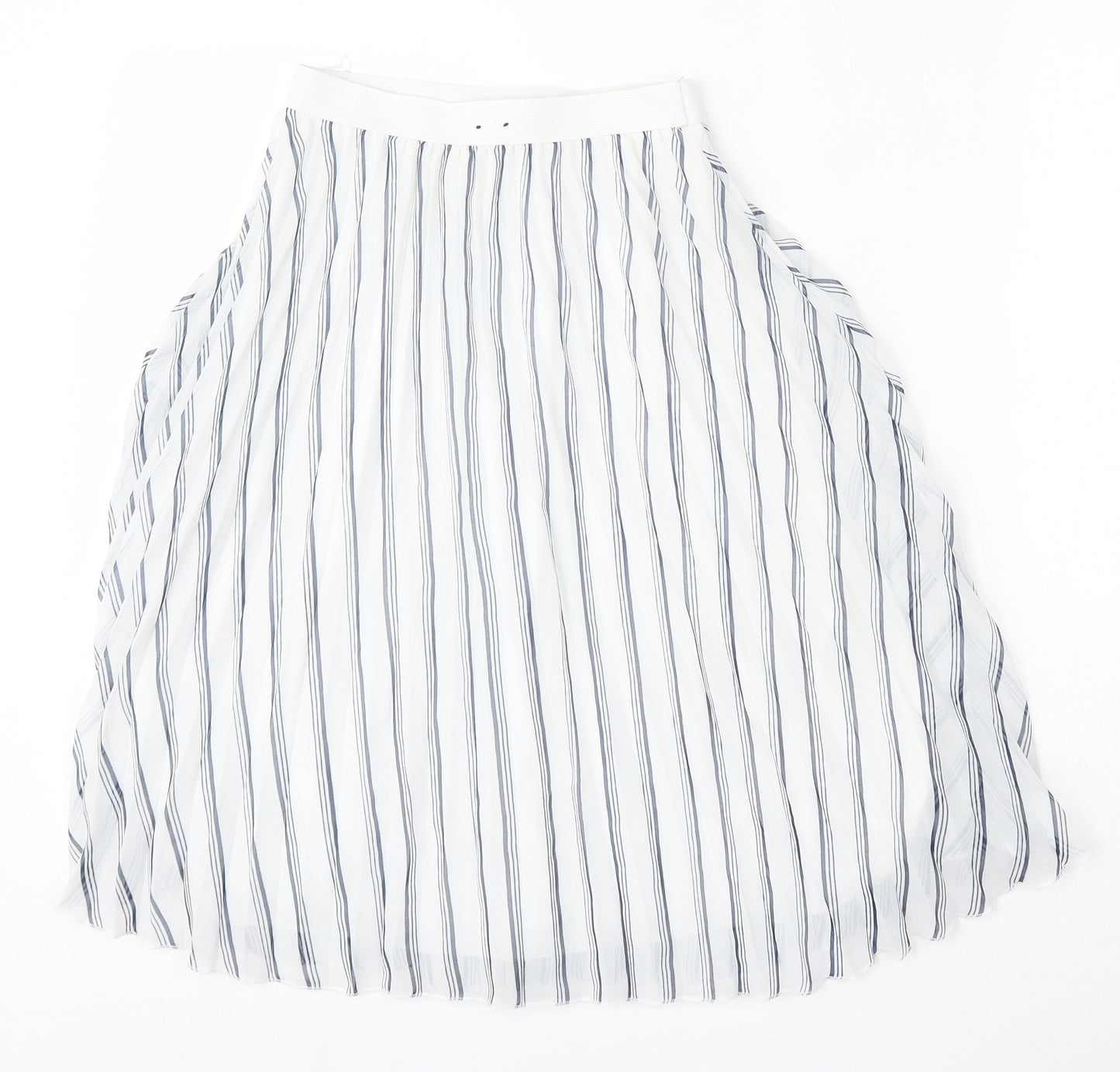 Atmosphere Womens Multicoloured Striped Polyester Pleated Skirt Size 6