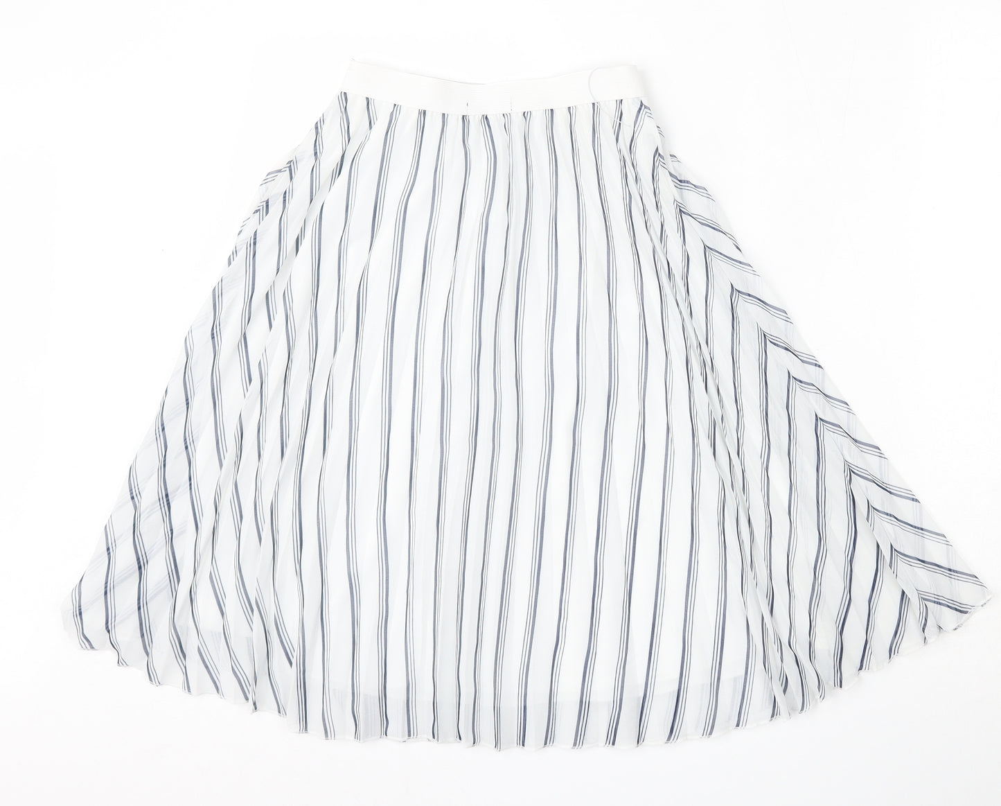 Atmosphere Womens Multicoloured Striped Polyester Pleated Skirt Size 6
