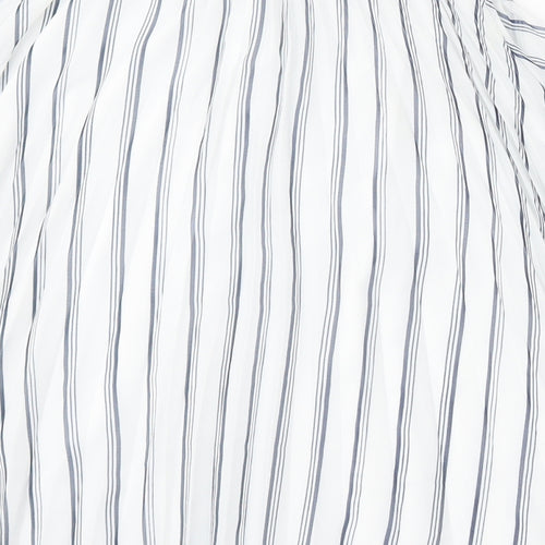 Atmosphere Womens Multicoloured Striped Polyester Pleated Skirt Size 6