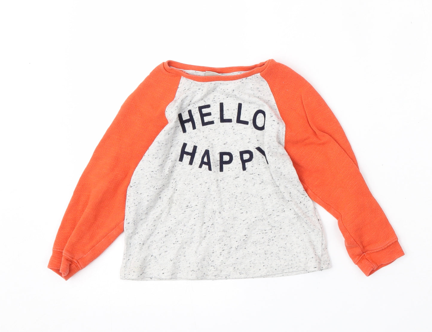 NEXT Boys Multicoloured  Polyester Basic T-Shirt Size 2-3 Years Round Neck  - Hello happy