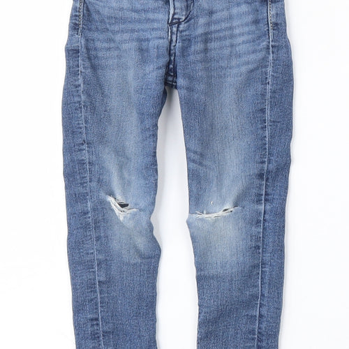 H&M Girls Blue  Cotton Skinny Jeans Size 3 Years  Regular