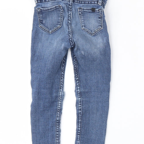H&M Girls Blue  Cotton Skinny Jeans Size 3 Years  Regular