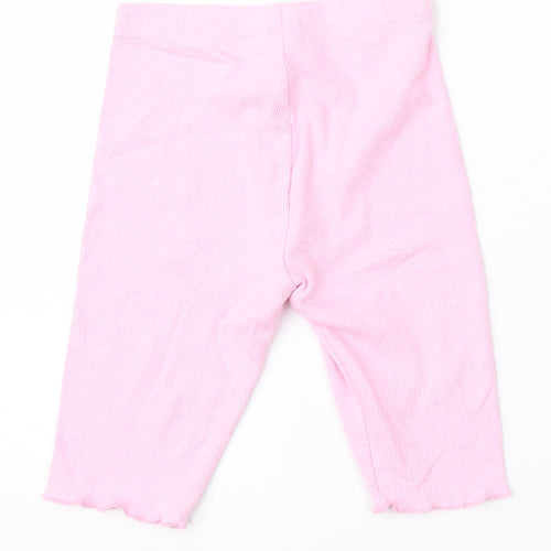 Dunnes Stores Girls Pink  Cotton Jogger Trousers Size 3 Years  Regular