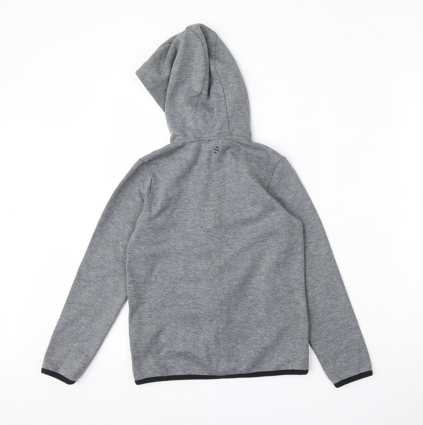 H&M Boys Grey  Polyester Full Zip Hoodie Size 6-7 Years  Zip