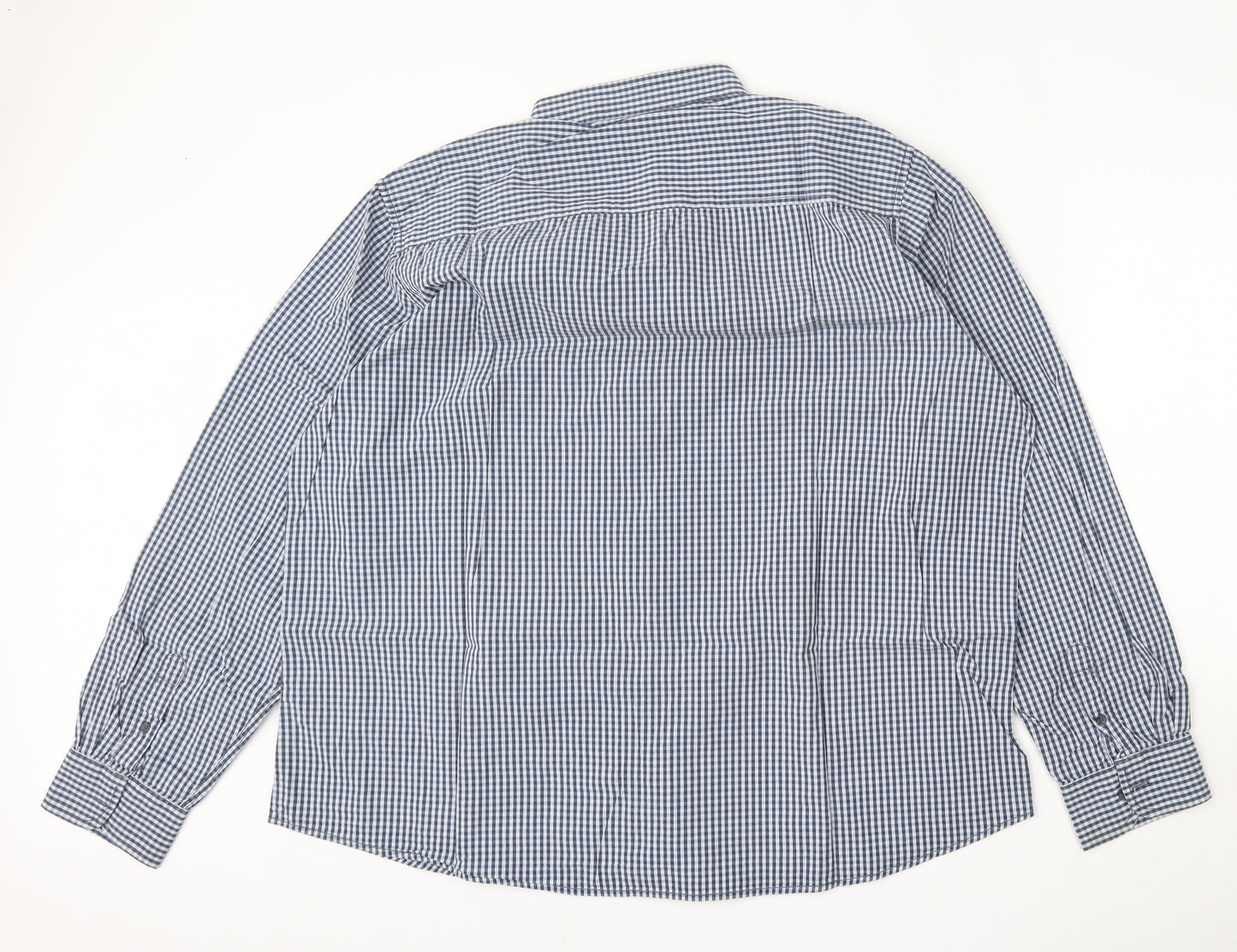 F&F Mens Multicoloured Check Cotton  Dress Shirt Size 3XL Collared