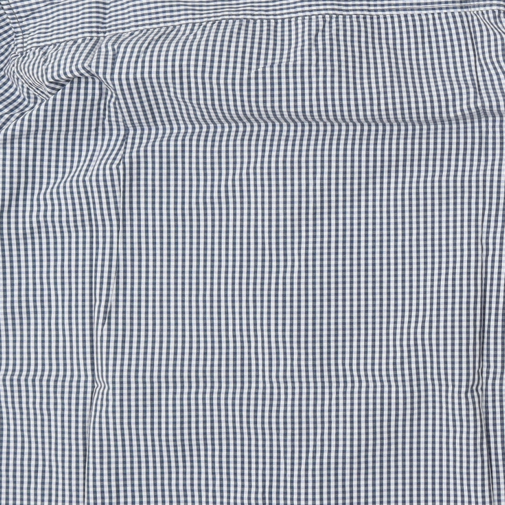 F&F Mens Multicoloured Check Cotton  Dress Shirt Size 3XL Collared