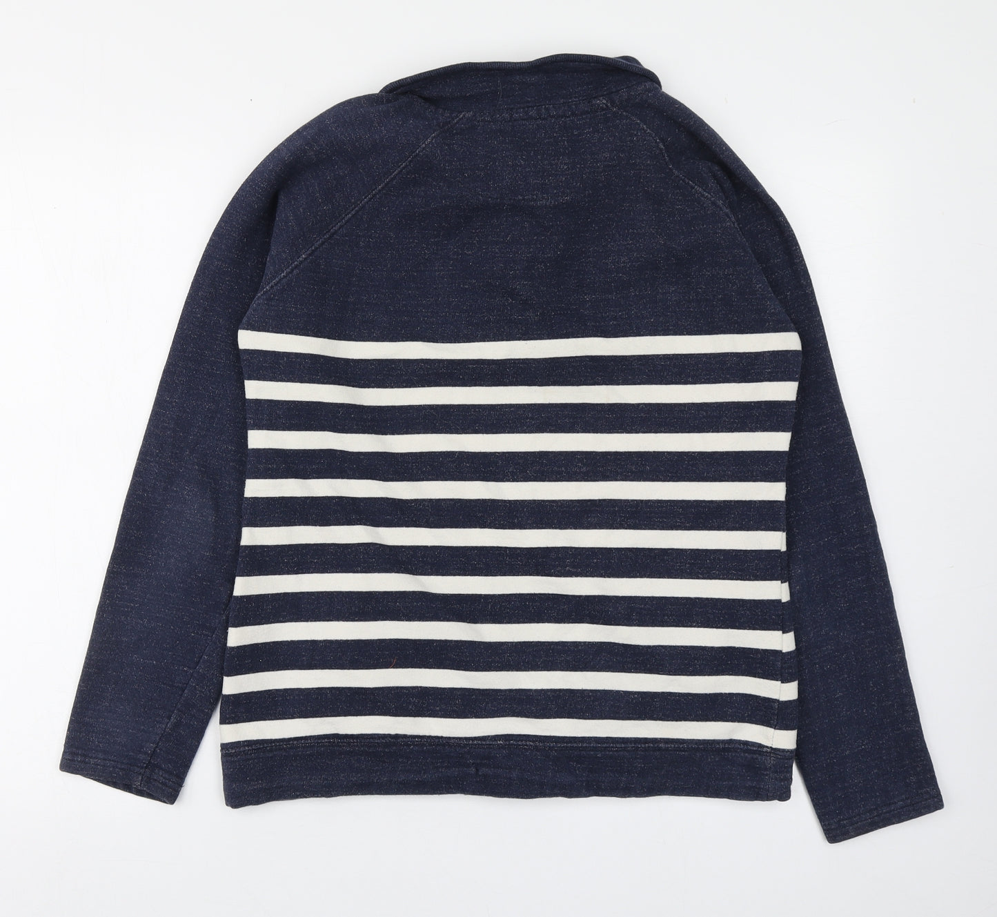 Quba & Co. Womens Blue Striped  Jacket  Size 12  Zip