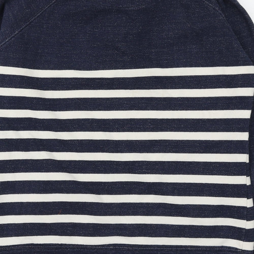 Quba & Co. Womens Blue Striped  Jacket  Size 12  Zip