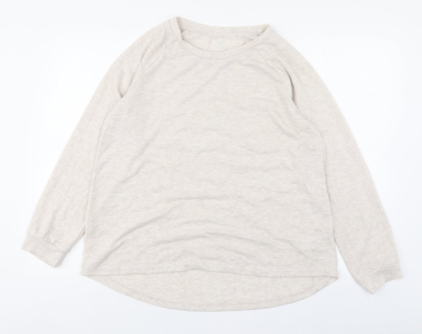 Primark Womens Beige  Polyester Pullover Sweatshirt Size L  Pullover
