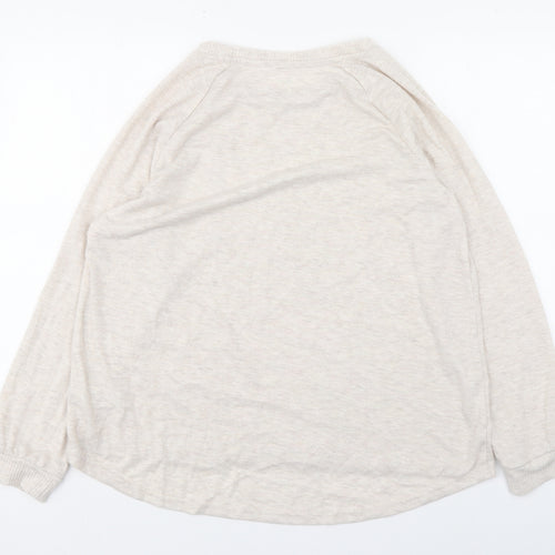 Primark Womens Beige  Polyester Pullover Sweatshirt Size L  Pullover