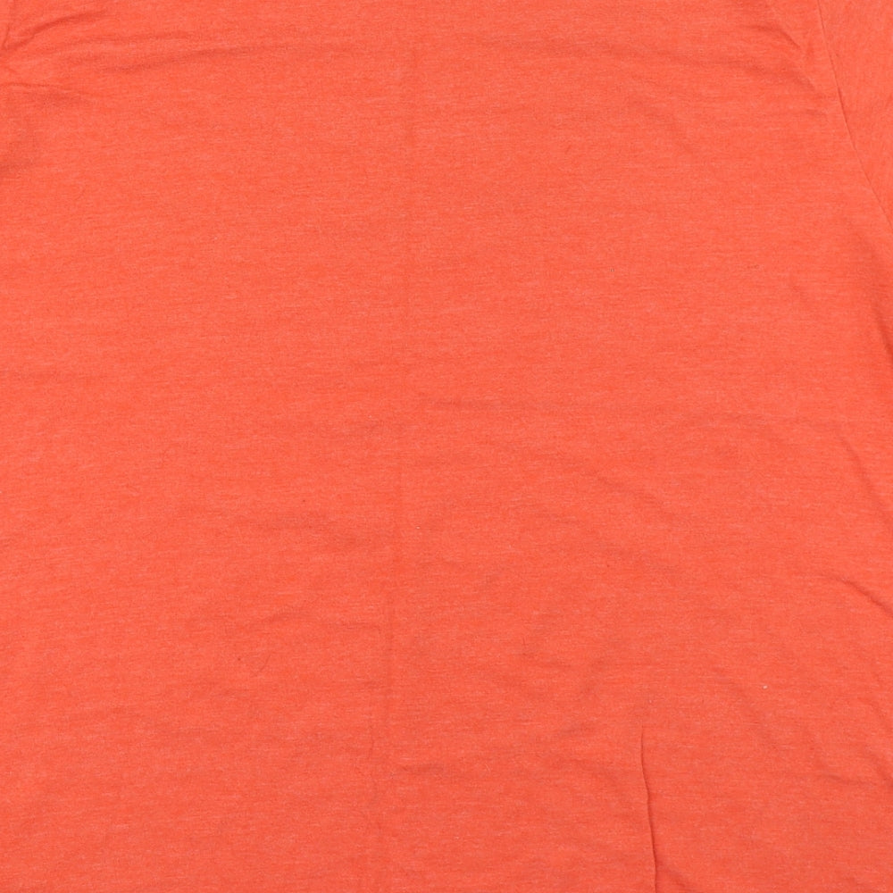Weird Fish Mens Orange  Cotton  T-Shirt Size XL Round Neck