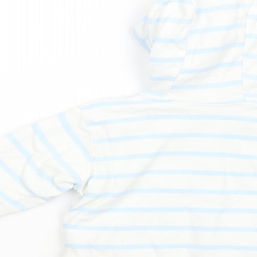 Debenhams Baby White Striped  Basic Jacket Jacket Size 6-9 Months   Snap