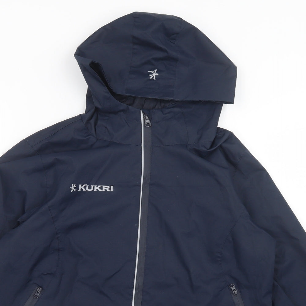Kukri Boys Blue   Windbreaker Jacket Size L  Zip