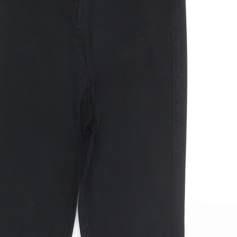 NEXT Womens Black  Cotton Jegging Jeans Size 10 L27 in Regular Button