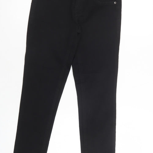 Evermore Womens Black  Cotton Skinny Jeans Size 27 in L26 in Regular Button
