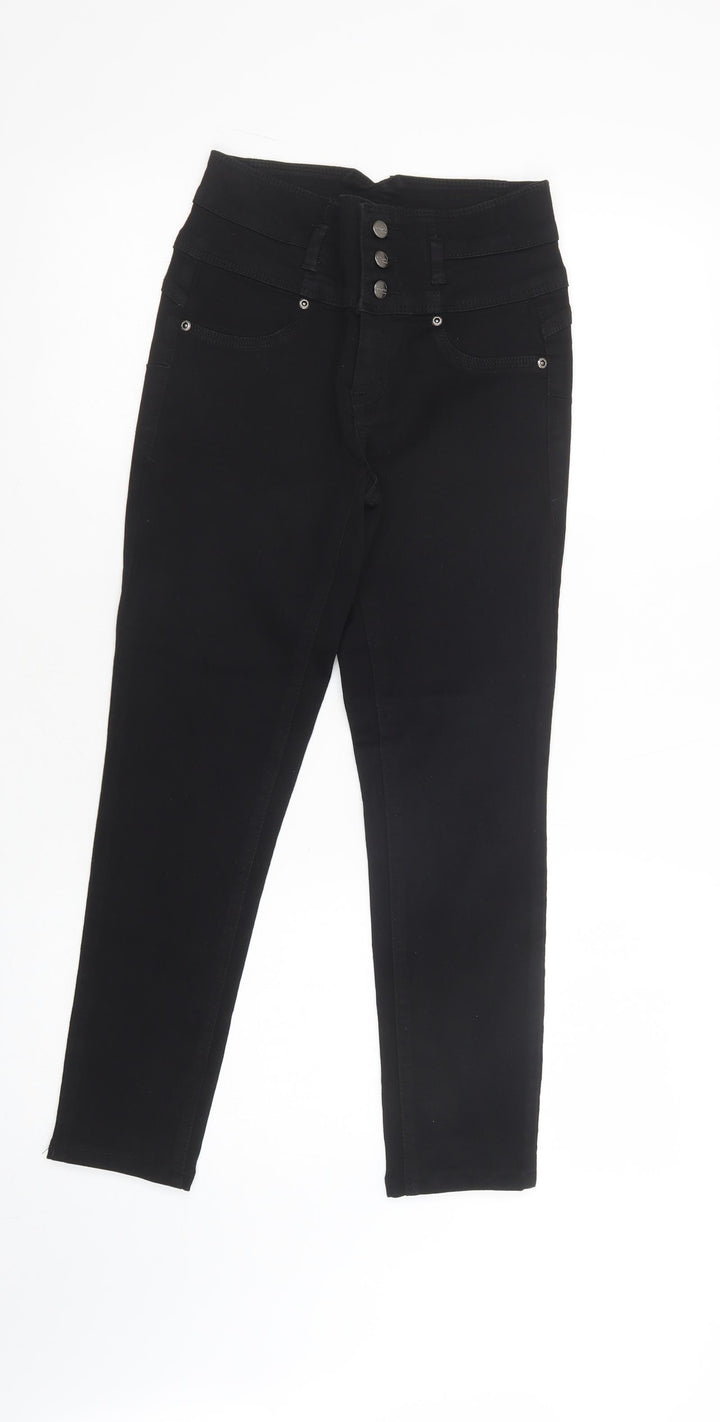 Evermore Womens Black Cotton Skinny Jeans Size 27 in L26 in Regular Button
